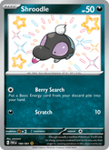 Shroodle 189/91 Paldean Fates English Pokémon card