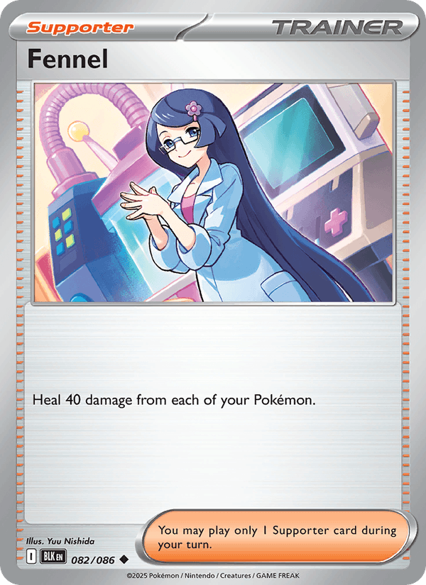 Fennel 82/86 Black Bolt English Pokémon card