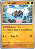 Relicanth 84/162 Temporal Forces English Pokémon card