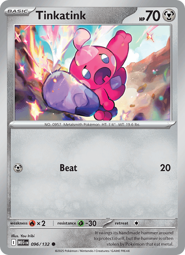 Tinkatink 96/132 Mega Evolution English Pokémon card