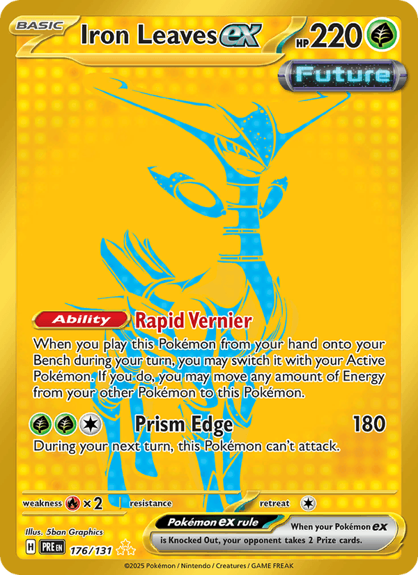 Iron Leaves ex 176/131 Prismatic Evolutions English Pokémon card