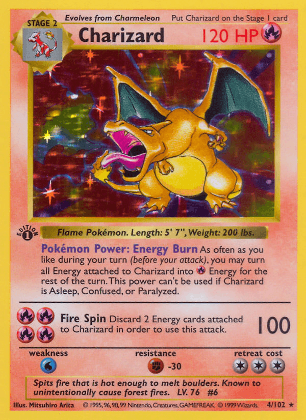 Charizard 4/102 Base Set English Pokémon card