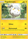 Togedemaru 47/147 Burning Shadows English Pokémon card