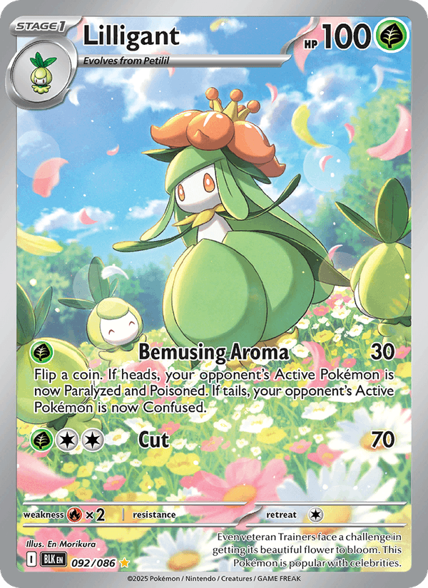 Lilligant 92/86 Black Bolt English Pokémon card