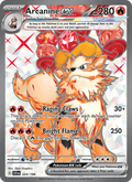 Arcanine ex 224/198 Scarlet & Violet English Pokémon card