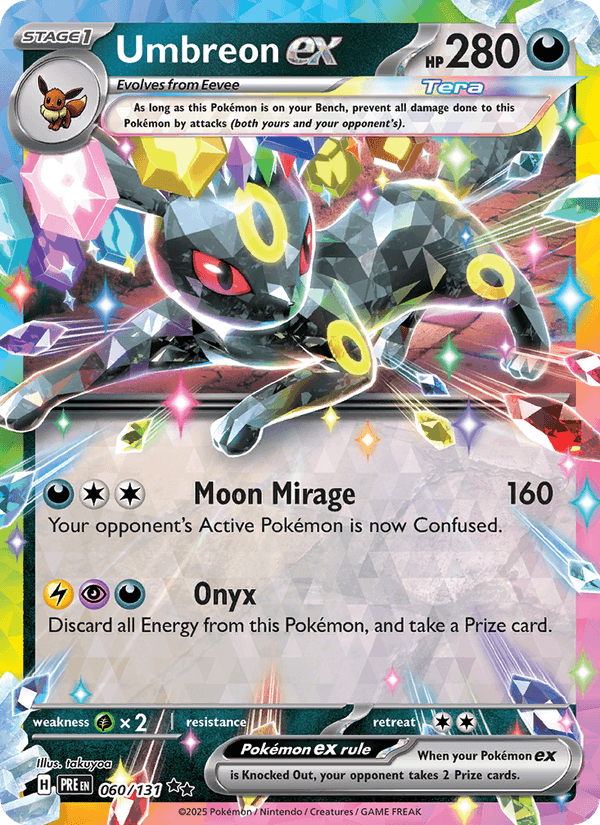 Umbreon ex 60/131 Prismatic Evolutions English Pokémon card