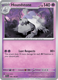 Houndstone 106/198 Scarlet & Violet English Pokémon card