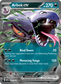 Arbok ex 24/165 151 English Pokémon card