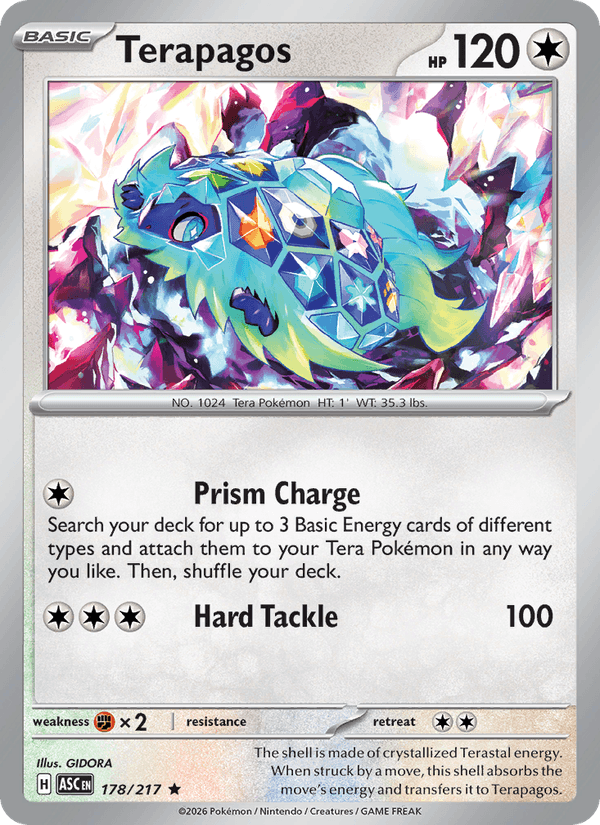 Terapagos 178/217 Ascended Heroes English Pokémon card