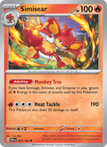 Simisear 21/182 Paradox Rift English Pokémon card