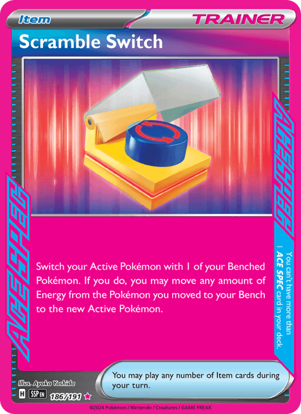 Scramble Switch 186/191 Surging Sparks English Pokémon card