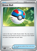 Great Ball 183/193 Paldea Evolved English Pokémon card