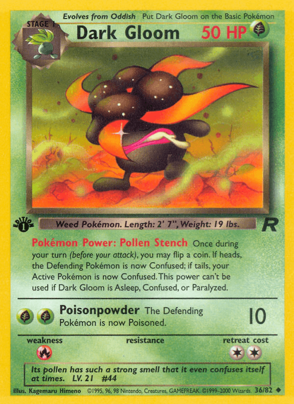 Dark Gloom 36/82 Team Rocket English Pokémon card