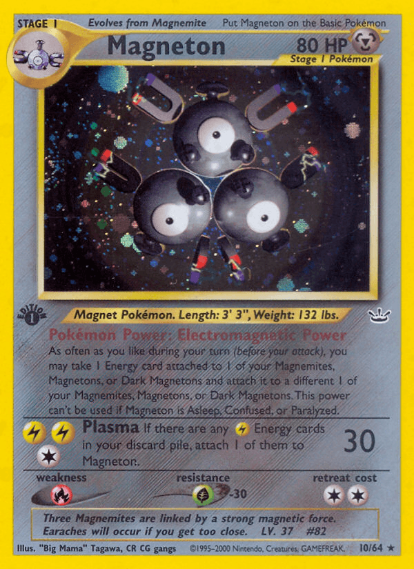 Magneton 10 Neo Revelation English Pokemon card