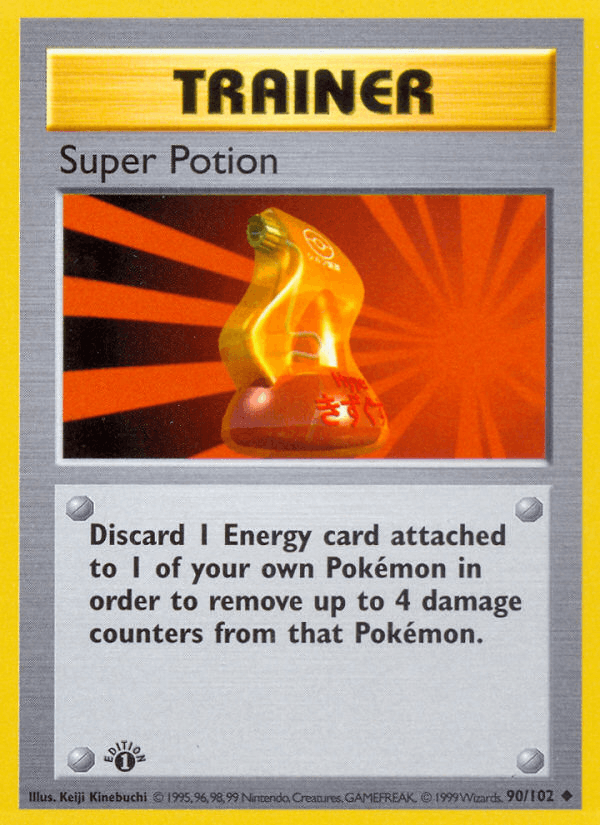 Super Potion 90/102 Base Set English Pokémon card