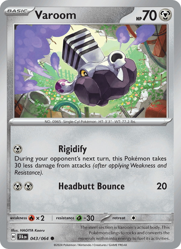 Varoom 43/64 Shrouded Fable English Pokémon card