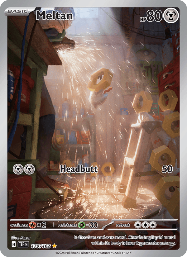 Meltan 179/162 Temporal Forces English Pokémon card