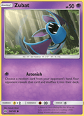 Zubat 54/149 Sun & Moon Base Set English Pokémon card
