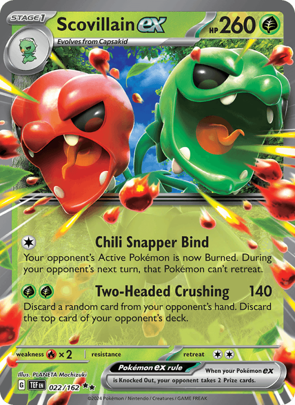 Scovillain ex 22/162 Temporal Forces English Pokémon card