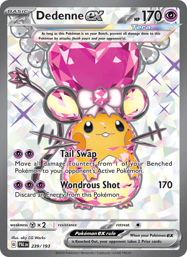Dedenne ex 239/193 Paldea Evolved English Pokémon card