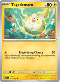 Togedemaru 54/142 Stellar Crown English Pokémon card