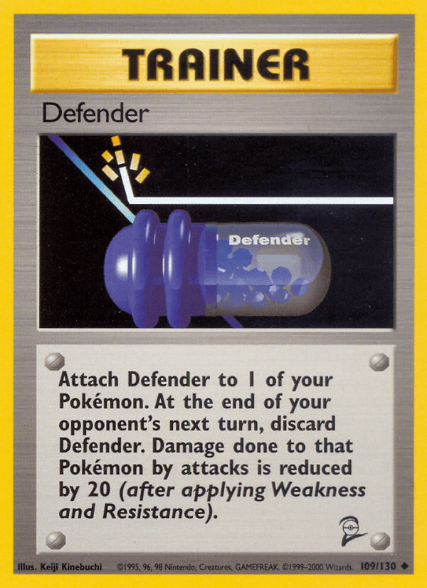 Defender 109/130 Base Set 2 English Pokémon card