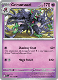 Grimmsnarl 73/159 Journey Together English Pokémon card