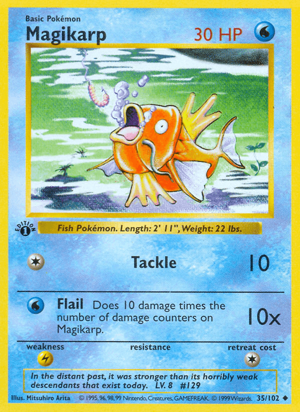 Magikarp 35/102 Base Set English Pokémon card