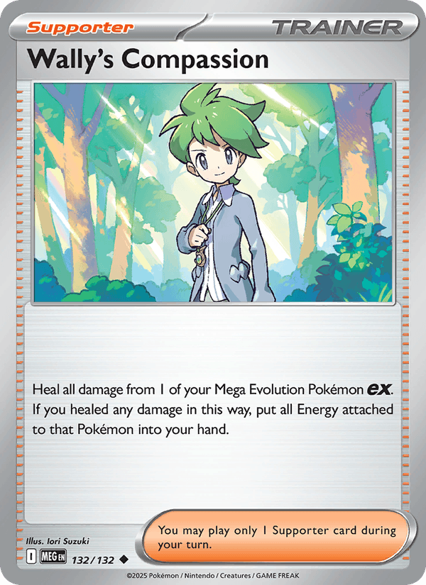 Wally's Compassion 132/132 Mega Evolution English Pokémon card
