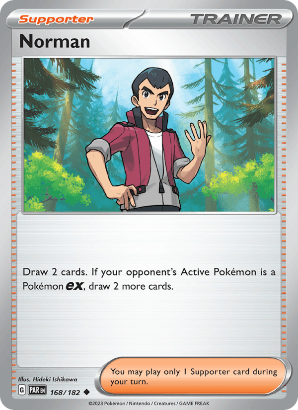 Norman 168/182 Paradox Rift English Pokémon card