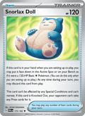 Snorlax Doll 175/182 Paradox Rift English Pokémon card