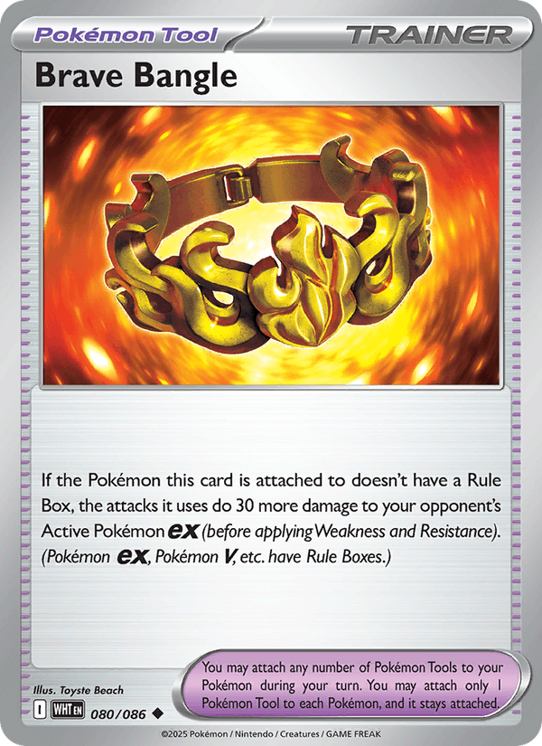 Brave Bangle 80/86 White Flare English Pokémon card