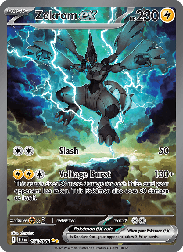 Zekrom ex 166/86 Black Bolt English Pokémon card