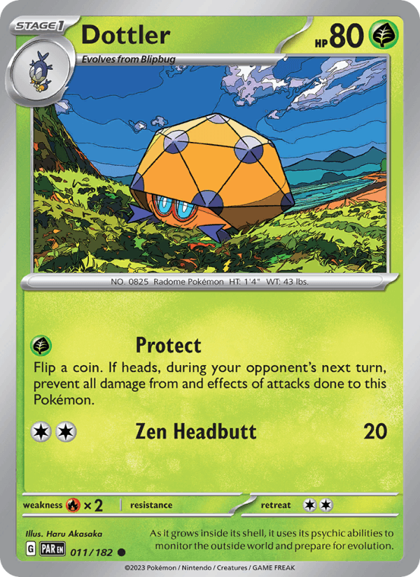 Dottler 11/182 Paradox Rift English Pokémon card