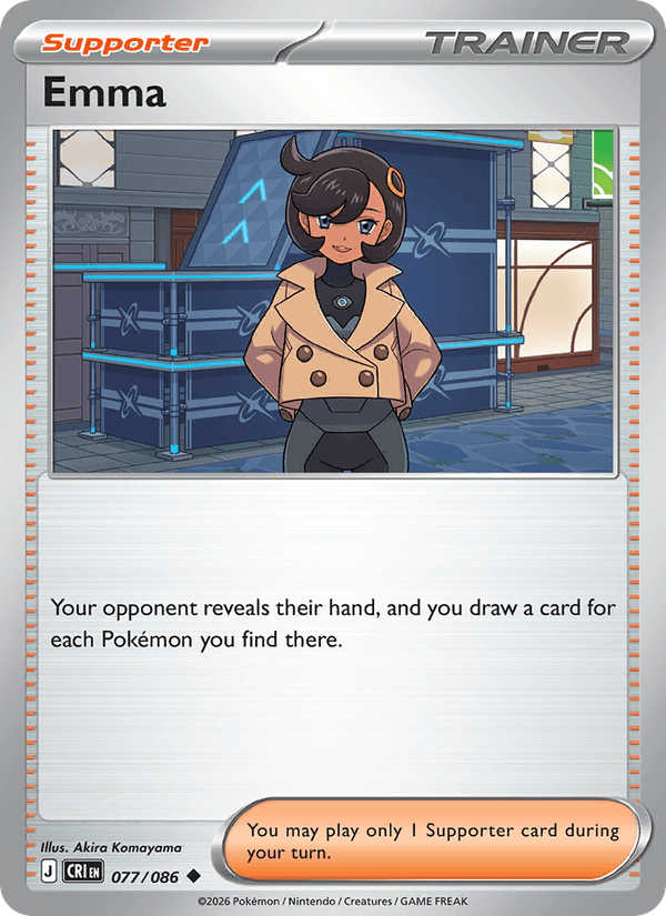 Emma 77/86 Chaos Rising English Pokémon card