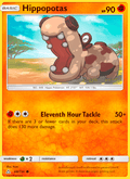 Hippopotas 68/156 Ultra Prism English Pokémon card
