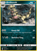 Krokorok 84/149 Sun & Moon Base Set English Pokémon card