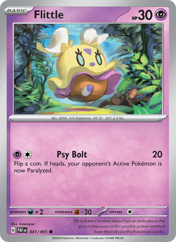 Flittle 41/91 Paldean Fates English Pokémon card
