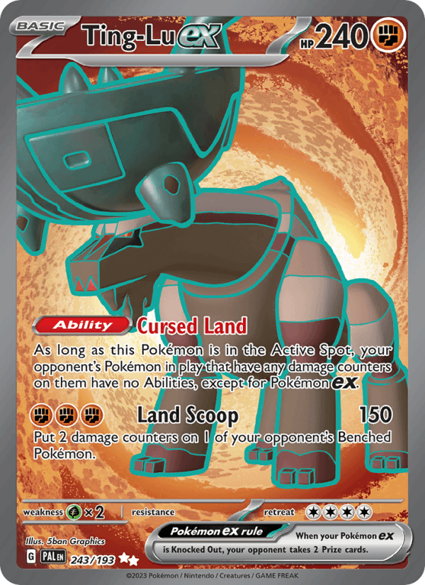 Ting-Lu ex 243/193 Paldea Evolved English Pokémon card