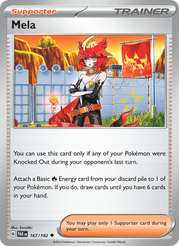 Mela 167/182 Paradox Rift English Pokémon card