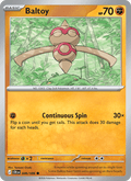 Baltoy 46/86 Chaos Rising English Pokémon card
