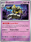 Dusknoir 37/131 Prismatic Evolutions English Pokémon card