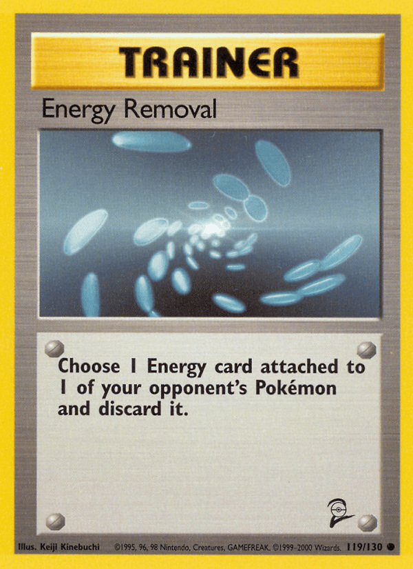 Energy Removal 119/130 Base Set 2 English Pokémon card
