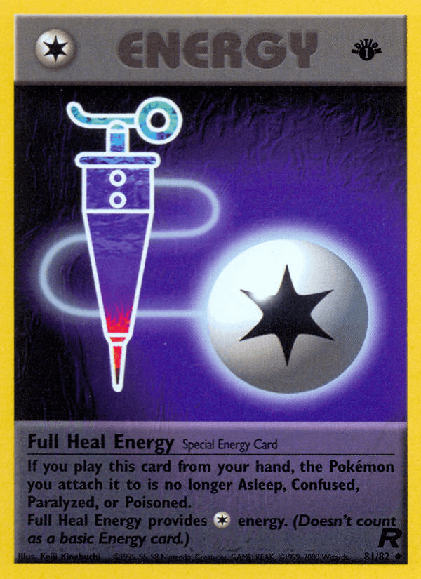Full Heal Energy 81/82 Team Rocket English Pokémon card