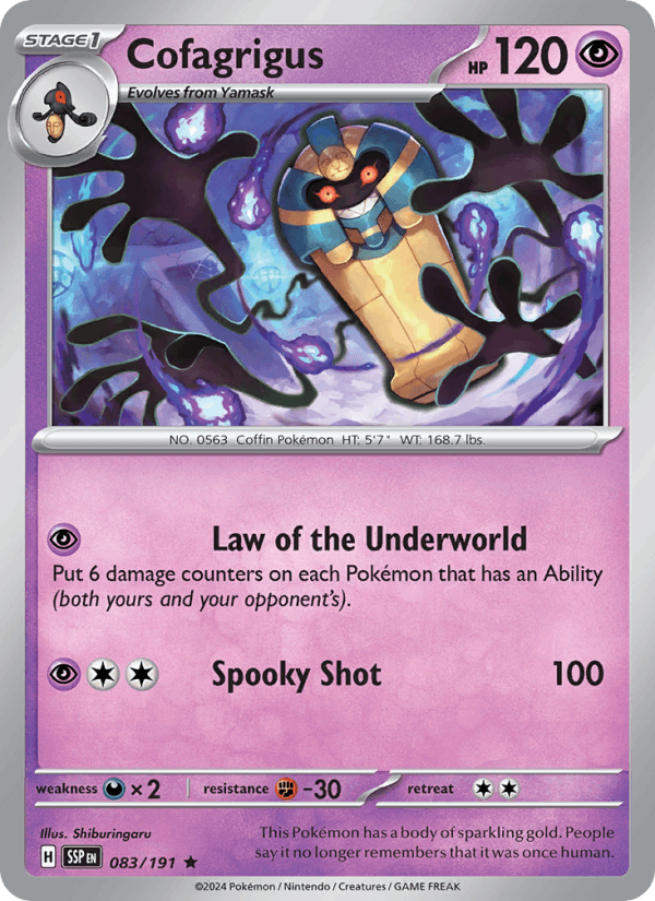 Cofagrigus 83/191 Surging Sparks English Pokémon card