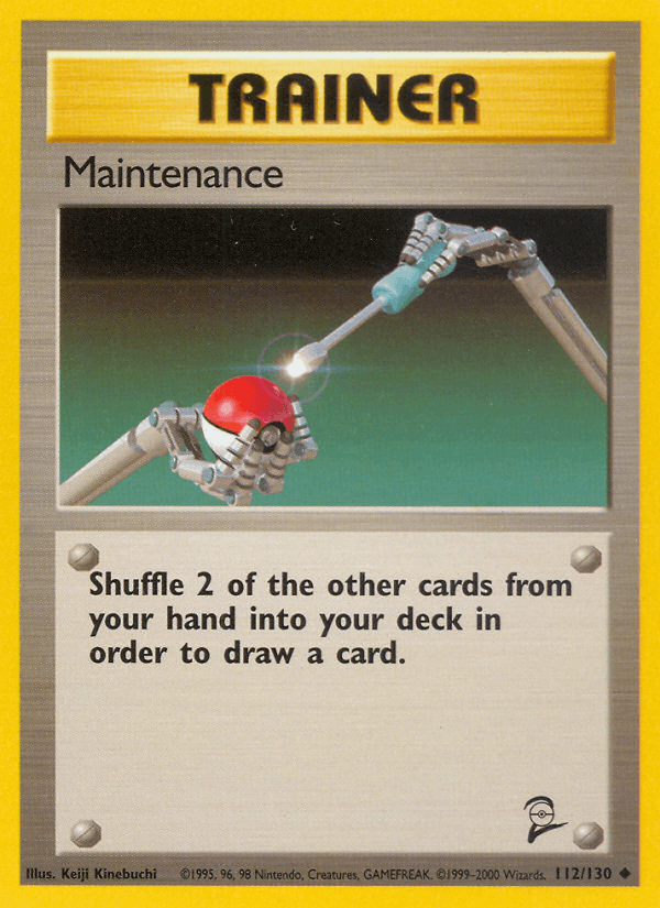 Maintenance 112/130 Base Set 2 English Pokémon card