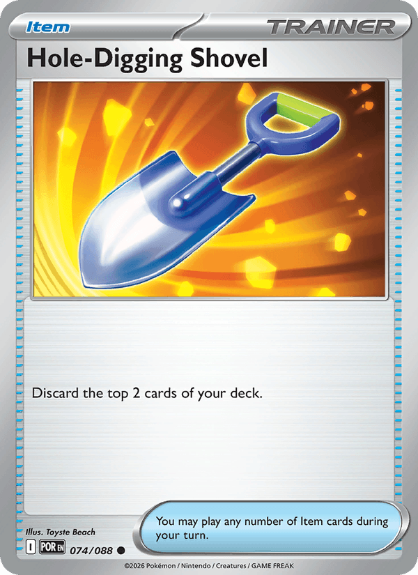 Hole-Digging Shovel 74/88 Perfect Order English Pokémon card