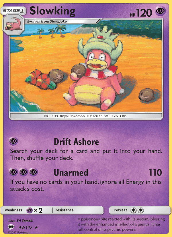 Slowking 48/147 Burning Shadows English Pokémon card