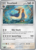 Stoutland 76/86 White Flare English Pokémon card