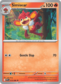 Simisear 15/86 White Flare English Pokémon card